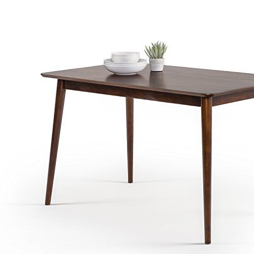 Photo 1 of ZINUS Jen 47 Inch Wood Dining Table / Solid Wood Kitchen Table / Easy Assembly, Espresso TABLETOP GOOD COND. 
