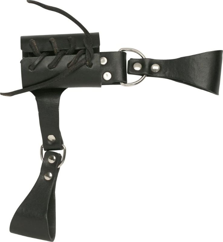 Photo 1 of BladesUSA PK-6182 Universal Leather Sword Frog, 8-Inch Overall
