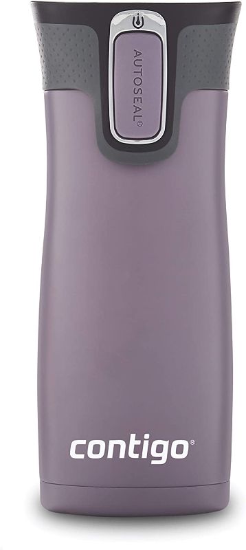 Photo 1 of Contigo Autoseal West Loop Vacuum-Insulated Stainless Steel Travel Mug, 16 Oz, Dark Plum
