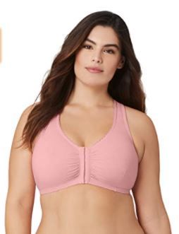 Photo 1 of Full Figure Plus Size Complete Comfort Wirefree Cotton T-Back Bra 1908 size 34B/D

