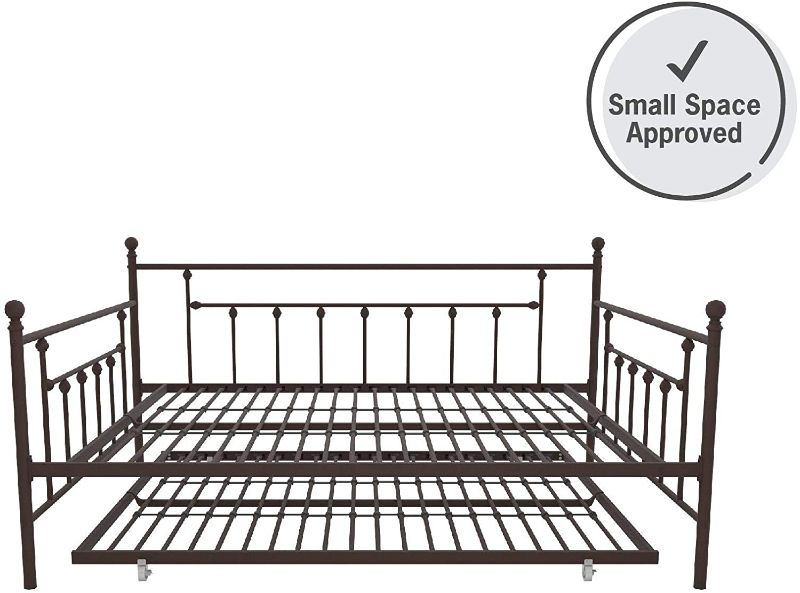Photo 1 of DHP Manila Metal Queen Size Daybed and Full Size Trundle (Bronze)
