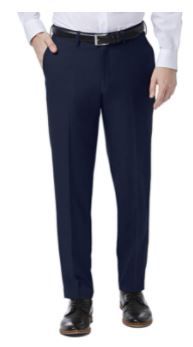 Photo 2 of Haggar Men's Premium Comfort Stretch Slim Fit Dress Pant size 32x32 Blue
