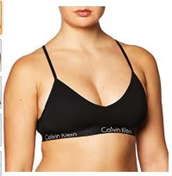 Photo 1 of Calvin Klein Women's Motive Cotton Lightly Lined Bralette size M
