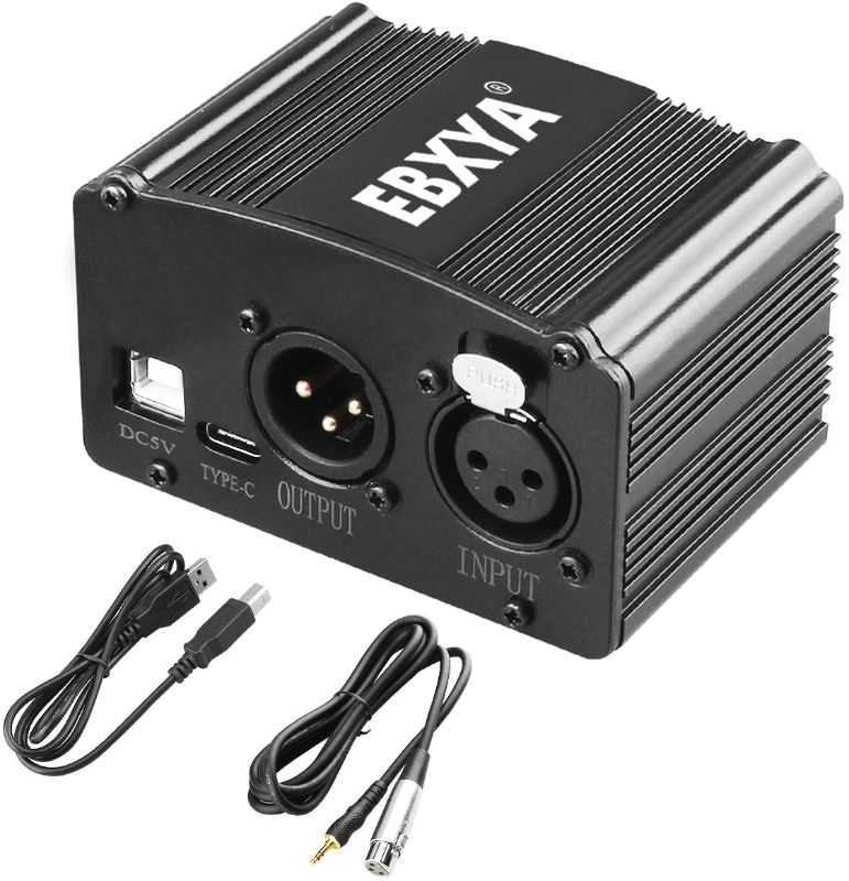 Photo 1 of 48V Phantom Power Supply EBXYA Microphone Phantom Power Supplies for Condenser Microphone Music Recording Equipment
