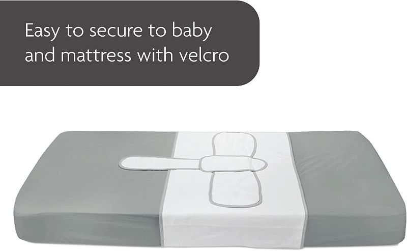 Photo 2 of Baby Brezza Safe Sleep Swaddle Blanket for Crib Safety for Newborns and Infants – Safe, Anti-Rollover Blanket in White, by Tranquilo Reste
