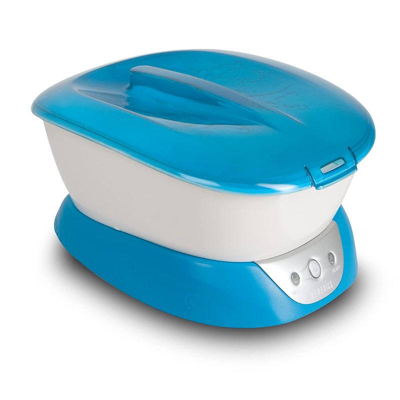 Photo 1 of HoMedics ParaSpa Paraffin Wax Bath | Wax Warmer | Bonus 3 lb Paraffin Wax & 20 Hand Liners | Soothing Hand & Foot Spa | Moisturizing System | Hypoallergenic, Blue
