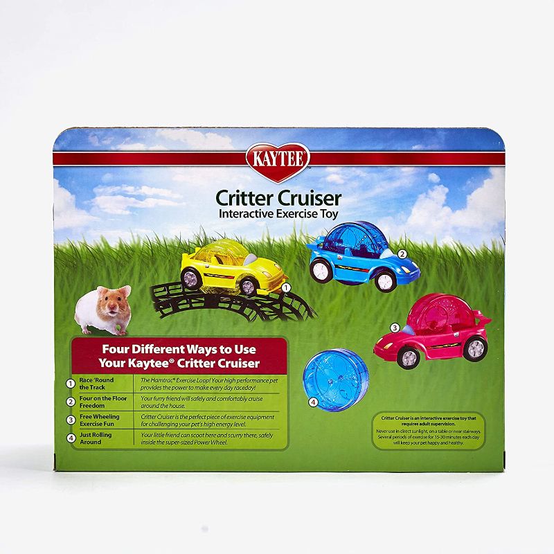 Photo 1 of Kaytee Critter Cruiser Small Animal Toy, Yellow -- Damaged Roller 
