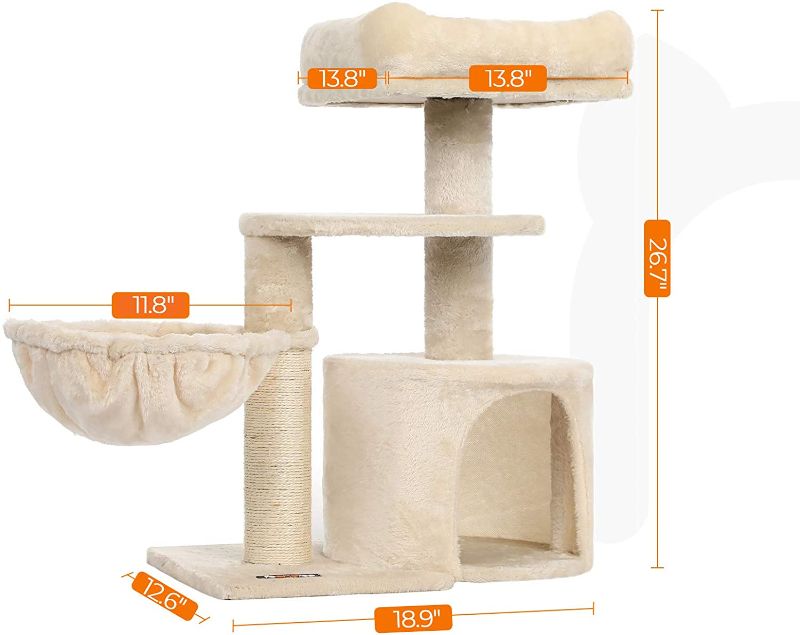 Photo 2 of FEANDREA Cat Tree, Small Cat Tower, Condo, Scratching Post
