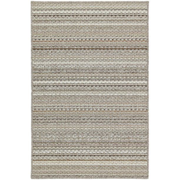 Photo 1 of Garland Rug Carnival Stripe Random Earth Toned 4'x6' Indoor Area Rug
