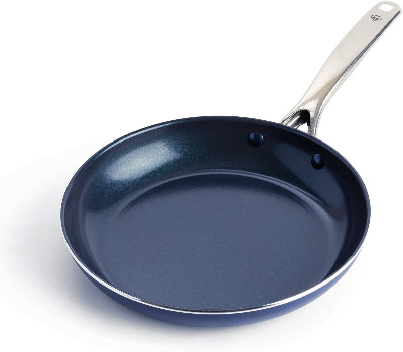 Photo 1 of Blue Diamond Cookware Toxin Free Ceramic Nonstick Metal Utensil Open Frypan, Frying Pan, 12"
