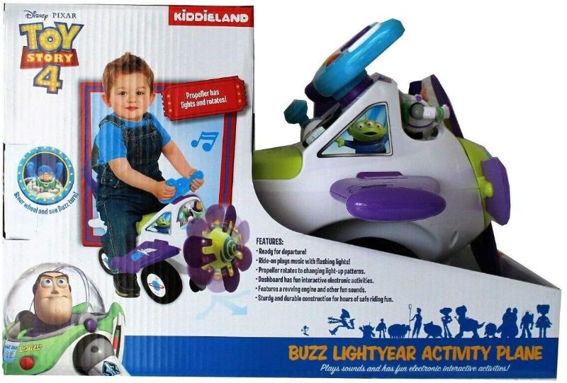 Photo 2 of Disney Pixar Toy Story 4 Lightyear Acitvity Plane Ride on Car Toy Lights Sounds
