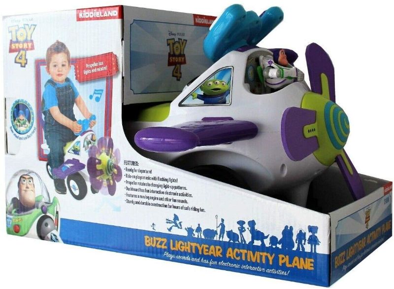 Photo 1 of Disney Pixar Toy Story 4 Lightyear Acitvity Plane Ride on Car Toy Lights Sounds
