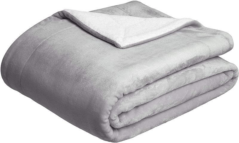 Photo 3 of Amazon Basics Ultra-Soft Micromink Sherpa Blanket - Full/Queen
