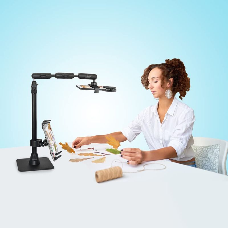 Photo 2 of Arkon Remarkable Creators Phone and Tablet Stand with Ring Light Bundle Retail Black
