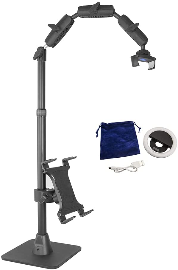 Photo 1 of Arkon Remarkable Creators Phone and Tablet Stand with Ring Light Bundle Retail Black
