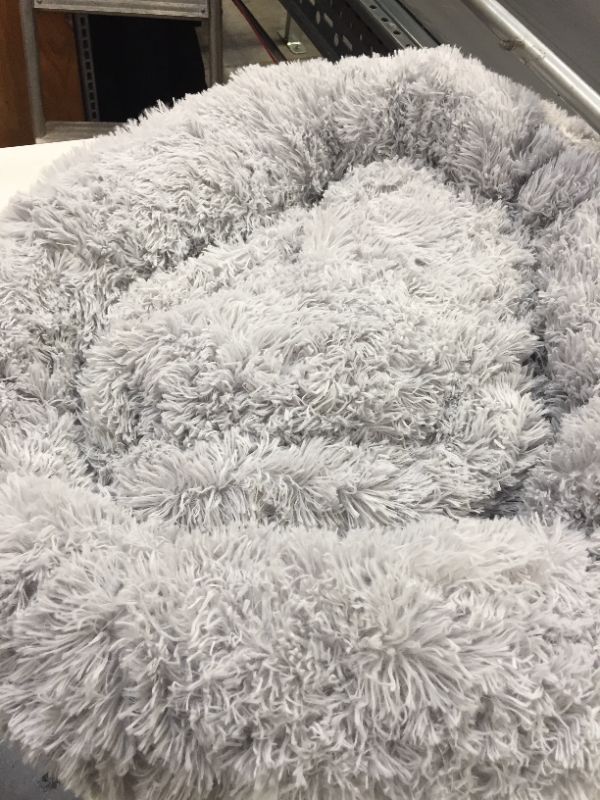 Photo 3 of Dog Bed Cat Bed- 30 inches Anti-Slip Faux Fur Donut Cuddler - Fits up to 45 lbs