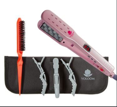 Photo 1 of VOLOOM Petite 1 Inch Volumizing Hair Iron. A revolutionary hair lifter designed specifically to add large volume and lift to hair. The only hair volumizer patented for checkerboard design.