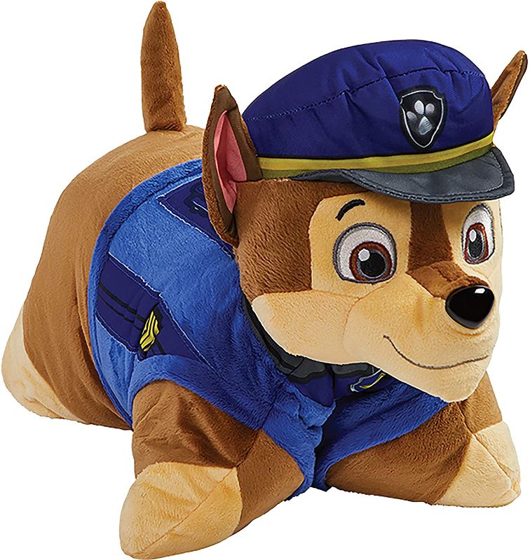 Photo 1 of Pillow Pets Paw Patrol Chase Nickelodeon 16 Police Dog Plush, 1 Count (Pack of 1)
