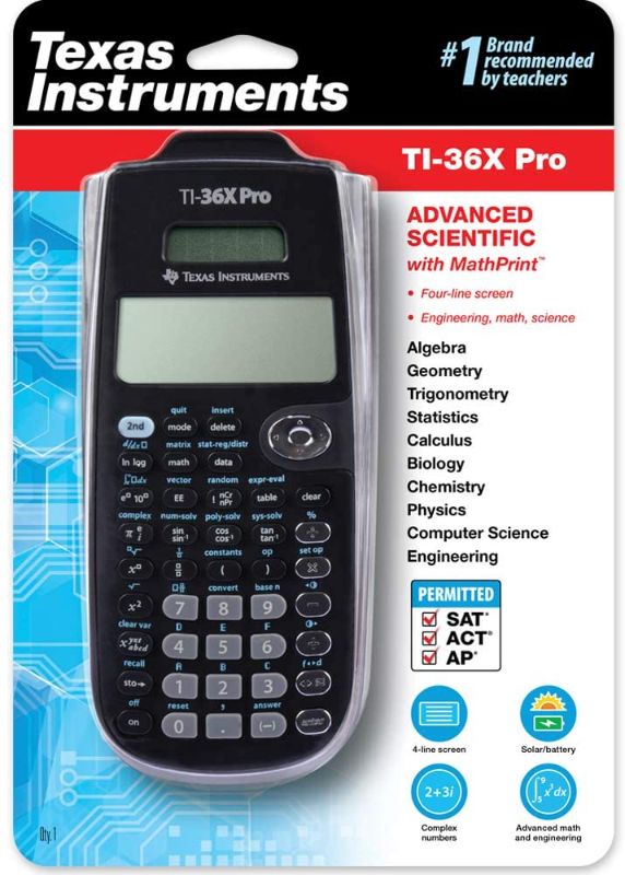 Photo 2 of Texas Instruments TI-36X Pro Engineering/Scientific Calculator
