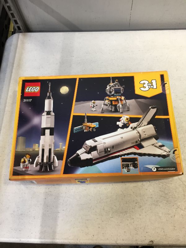 Photo 5 of LEGO Creator 3in1 Space Shuttle Adventure 31117 Building Kit; Cool Toys for Kids Who Love Rockets and Creative Fun; New 2021 (486 Pieces)
