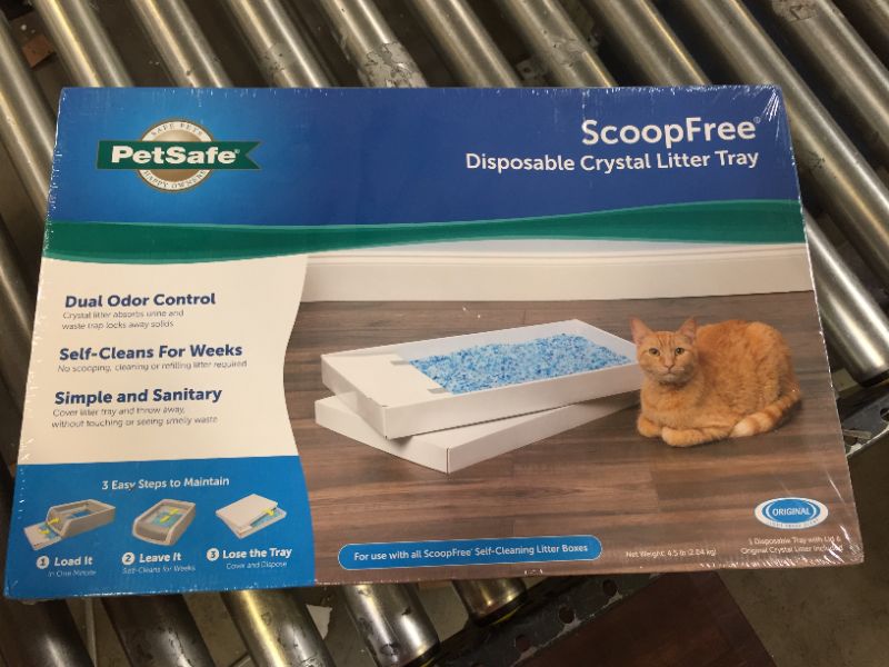 Photo 2 of Petsafe Scoopfree Cat Litter Box Tray Refills With Premium Blue Non-Clumping Crystals, 1-Pack--brand new 
