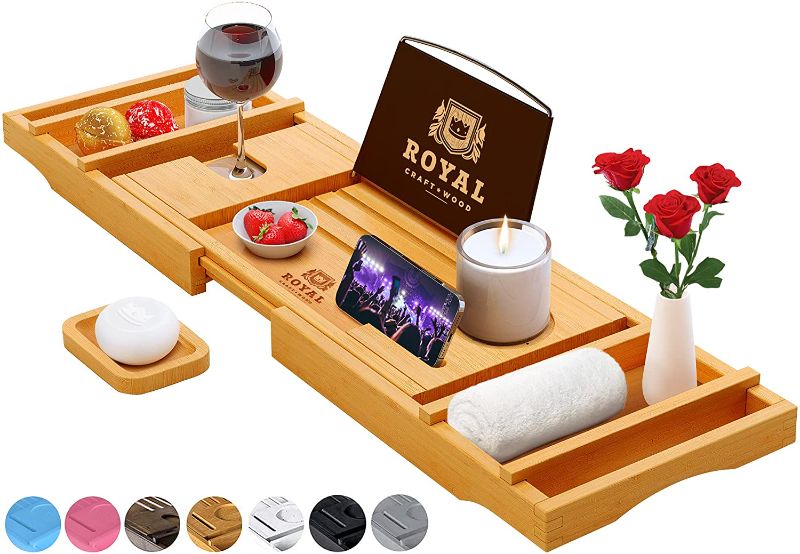 Photo 1 of Royal Craft Wood Bathtub Caddy