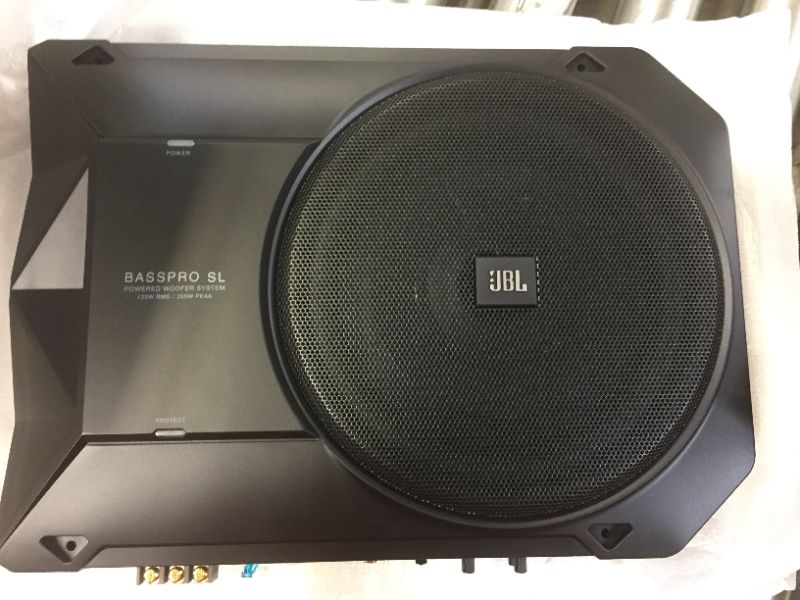 Photo 5 of JBL BassPro SL 8-inch 125W RMS Powered Under-Seat Compact Subwoofer Enclosure System (250 watts RMS: 125 watts)
