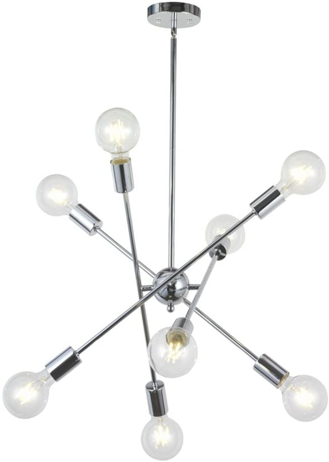 Photo 1 of BONLICHT 8-Light Sputnik Chandelier Chrome Modern Chandelier Lighting Vintage Ceiling Light for Kitchen Dining Room Hallway Foyer
