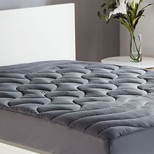 Photo 1 of Full Queen Size Sleep Zone Mattress Pad Grey 