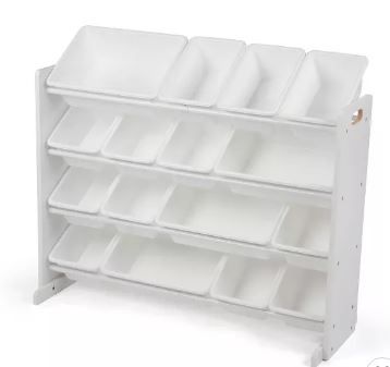 Photo 1 of Kids' Super-Size Toy Organizer White - Humble Crew