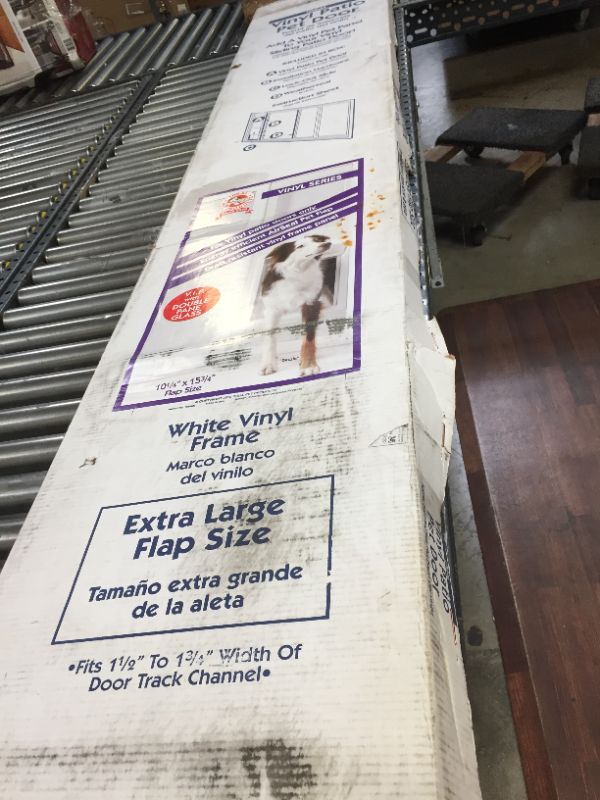 Photo 1 of Ideal Pet Products VIP Vinyl Insulated Pet Patio Door Extra Large White 2.5" x 16" x 94.5"
