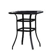 Photo 1 of Emerit Bar Height Patio Table Bistro High Top Patio Table Outdoor Bar Table Metal Frame