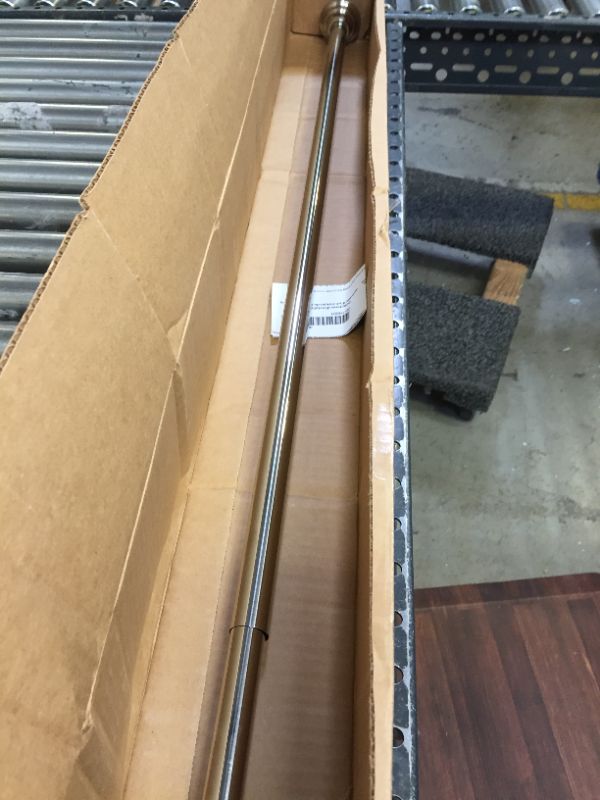 Photo 1 of MOEN 72 in. Adjustable Straight Decorative Tension Shower Rod in Chrome