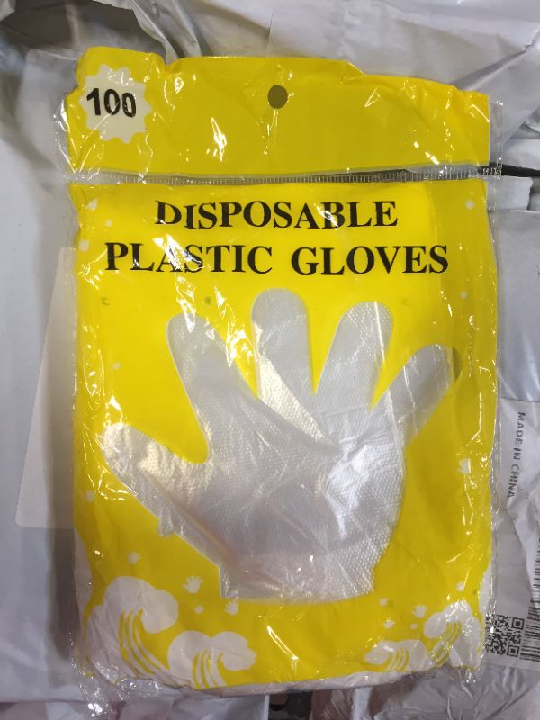 Photo 1 of 2000 Count Generic Plastic Disposable Gloves 