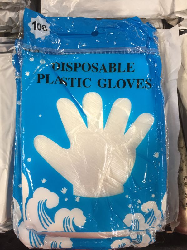 Photo 1 of 2000 Count Generic Plastic Disposable Gloves 