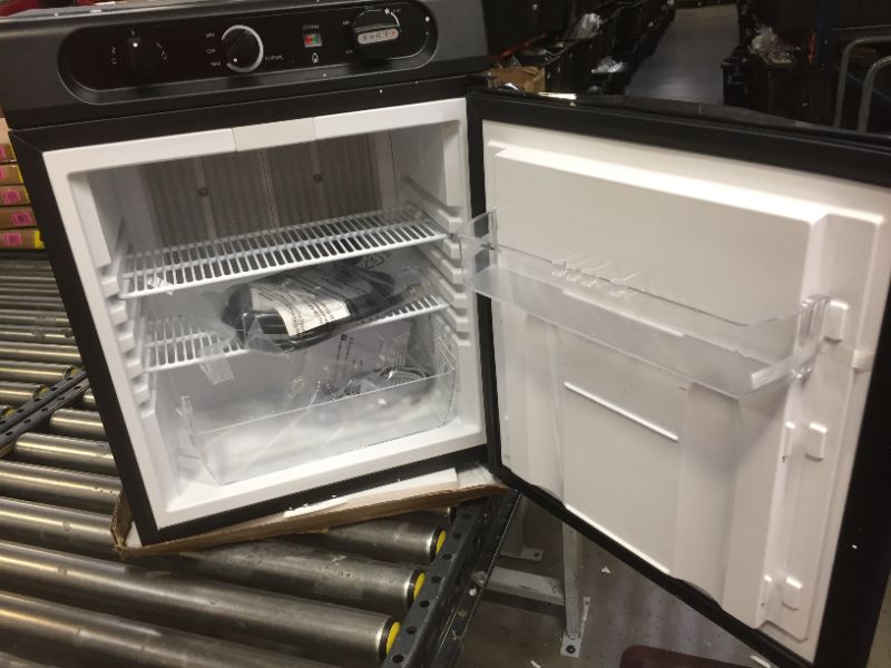 Photo 3 of Smad Propane Refrigerator 1.4 Cu.Ft, 3 Way Mini Fridge, 12 V/110V/LPG Gas, Small Compact Refrigerator for RV, Truck, Camping, Motorhome, Off-Grid Cabin, Black