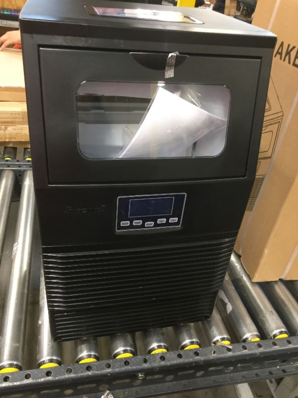 Photo 1 of Smad Ice Maker Machine Automatic Household Commercial Ice Maker Undercounter, Manual & Automatic Water Supply, 11~20 Minutes per Cycle, 88 lbs Ice in 24 h, Storing Ice 8.8 lbs, Black
