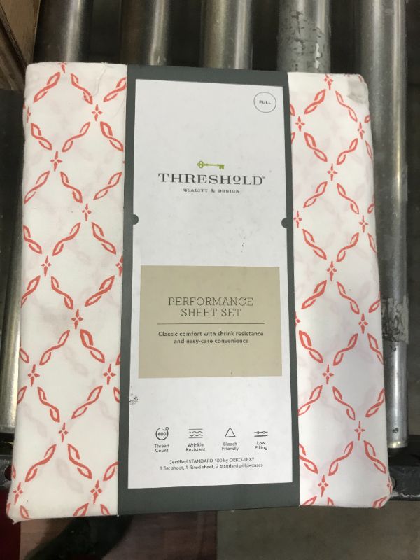 Photo 2 of Full 400 Thread Count Printed Performance Sheet Set - Threshold™