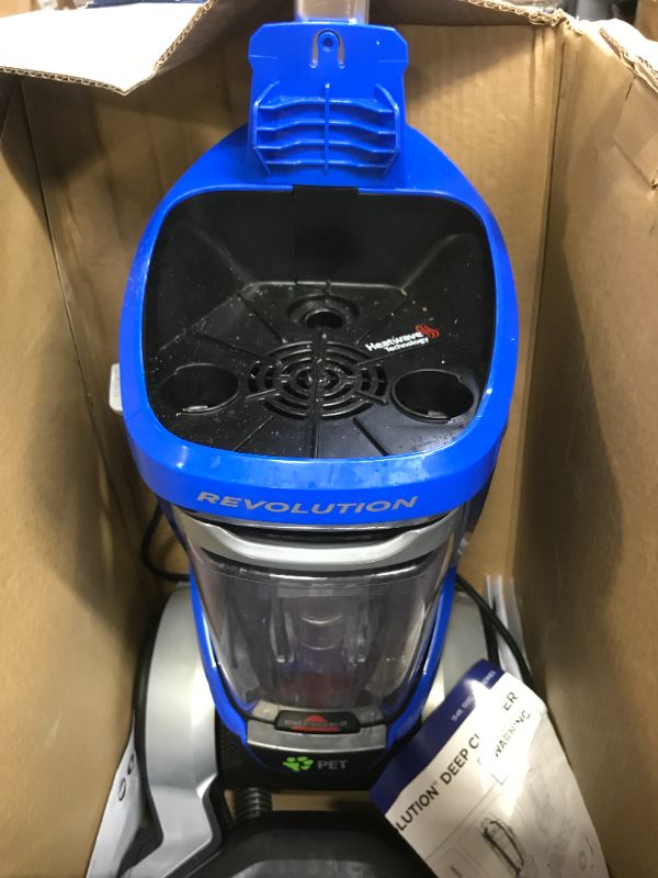 Photo 3 of BISSELL ProHeat 2X Revolution Pet Upright Carpet Cleaner Blue 15489