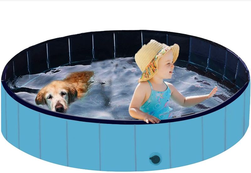 Photo 1 of BABYLTRL Foldable Dog Bath Pool, Portable Collapsible Dog Bathing Tub for Large Dogs Indoor&Outdoor Dog Swimming Pool Kiddie Pool for Dogs, Cats and Kids
