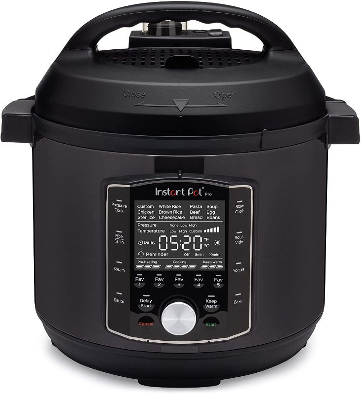 Photo 1 of Instant Pot Pro 10-in-1 Pressure Cooker, Slow Cooker, Rice/Grain Cooker, Steamer, Sauté, Sous Vide, Yogurt Maker, Sterilizer, and Warmer, 6 Quart
