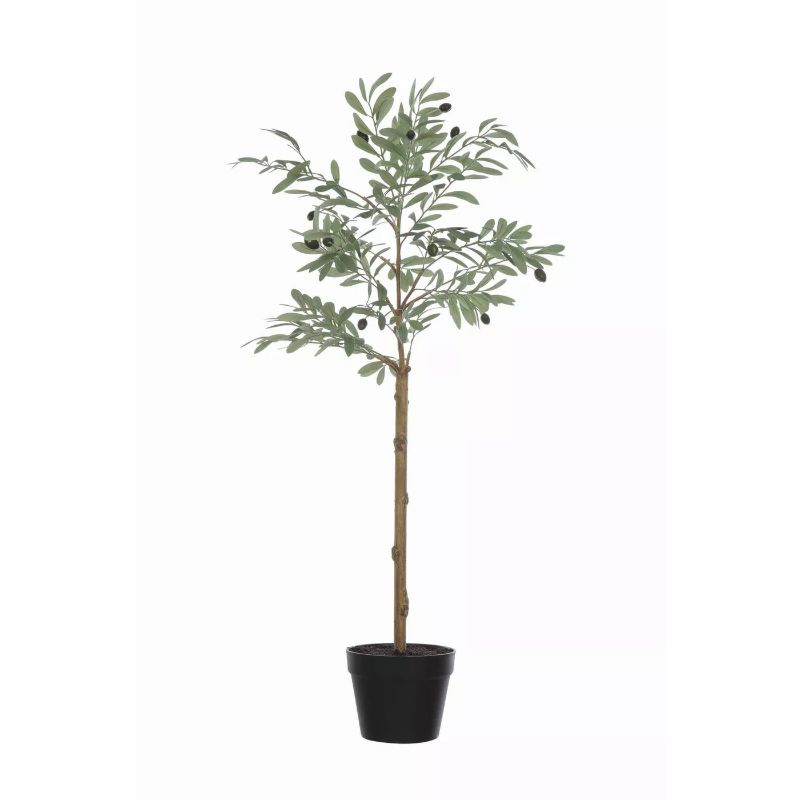 Photo 1 of 40" Artificial Olive Faux Flower Tree in Pot - 3R Studios
