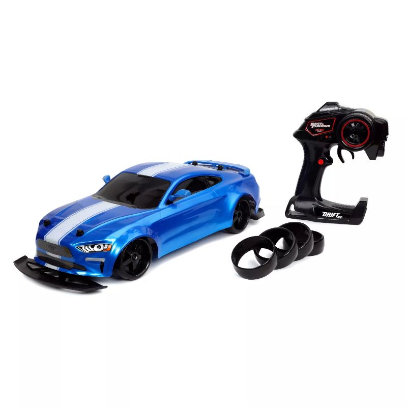 Photo 1 of Fast & Furious Elite Drift RC Jakob's Ford Mustang GT Remote Control Vehicle 1:10 Scale- Blue
