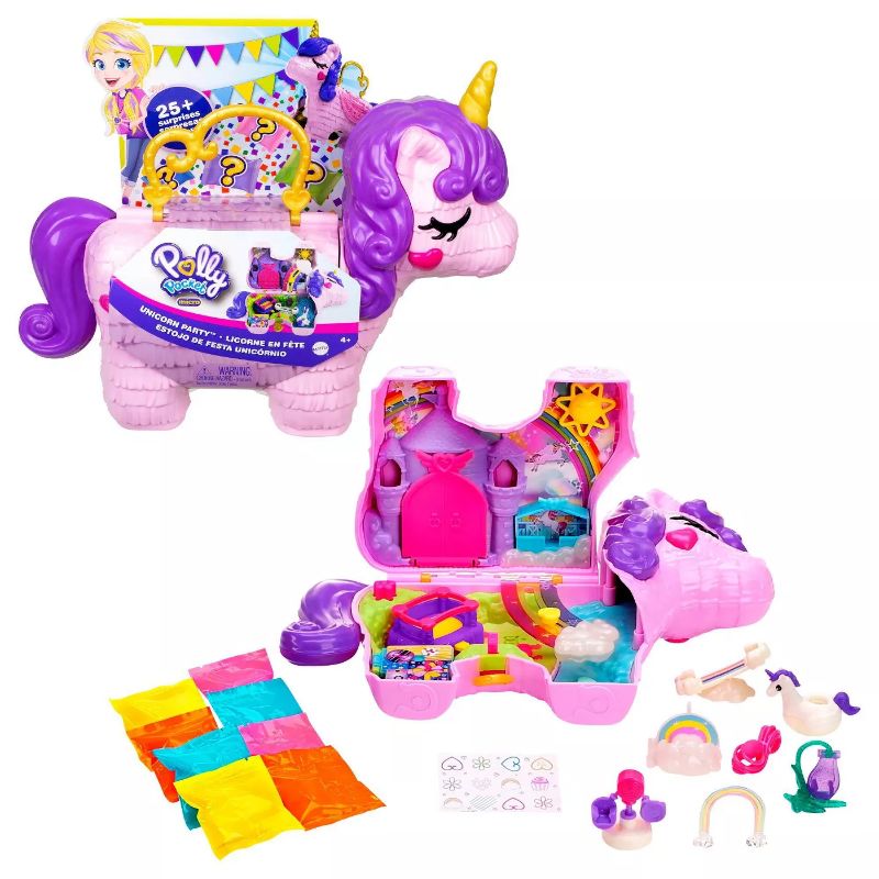 Photo 1 of ?Polly Pocket Unicorn Party Large Compact Playset
