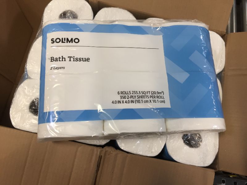 Photo 2 of Amazon Brand - Solimo 2-Ply Toilet Paper