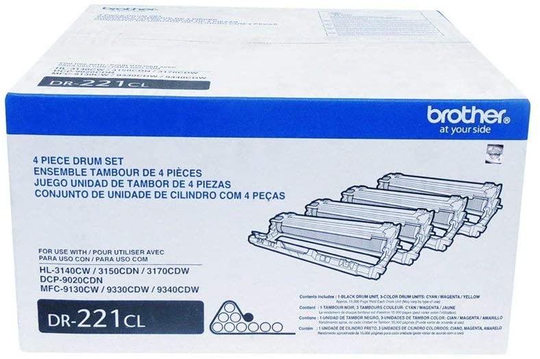 Photo 1 of 1PK DR-221CL 221BK Drum Unit For Brother MFC-9130CW 9330CDW 9340CDW HL-3180CDW