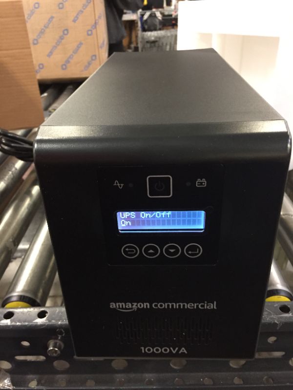 Photo 5 of AmazonCommercial Pure Sinewave UPS Battery Backup Surge Protector Mini-Tower, 8 Outlets, AVR - 1000VA, 700W