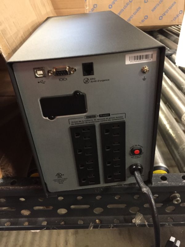 Photo 4 of AmazonCommercial Pure Sinewave UPS Battery Backup Surge Protector Mini-Tower, 8 Outlets, AVR - 1000VA, 700W