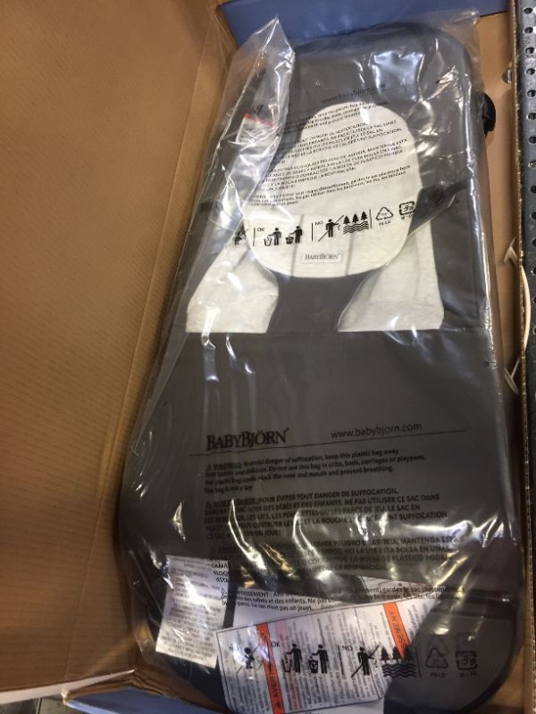 Photo 1 of Babybjorn Balance Soft Cotton Jersey Bouncer - Dark Grey/Light Grey