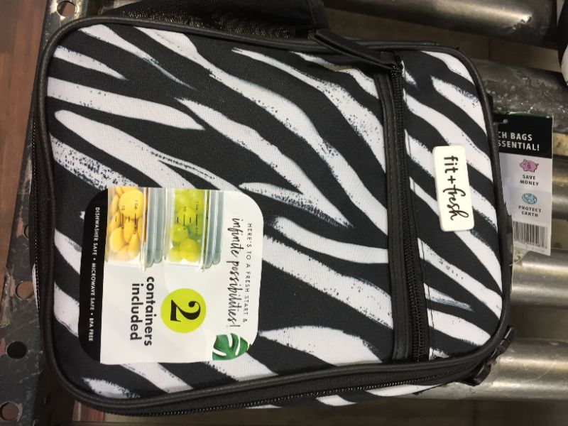 Photo 2 of 2 Pack Fit & Fresh Thayer Lunch Tote - Zebra Print